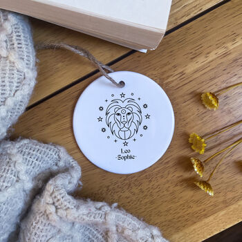 Personalised Zodiac Star Sign 'Leo' Candle Gift Set, 4 of 7