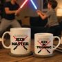 Jedi Master And Jedi In Training Matching Mugs, thumbnail 1 of 3