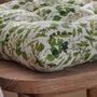 Watercolour Leaves Tie On Seat Pads, thumbnail 4 of 5