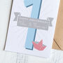 Personalised 1st Paper Wedding Anniversary Card, thumbnail 1 of 2