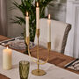 Luxury Gold Wave Candle Holder Centrepiece, thumbnail 1 of 7