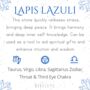 Natural Lapis Lazuli Hoop Earrings, thumbnail 7 of 10
