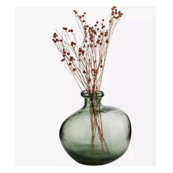 Organic Shaped Glass Vase W/Tassels, 2 of 2