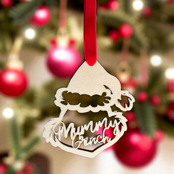 Personalised Christmas Grinch Bauble, Tree Decoration, 2 of 6