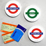 Official London Tube Stop Landmark Ceramic Coaster, thumbnail 1 of 4