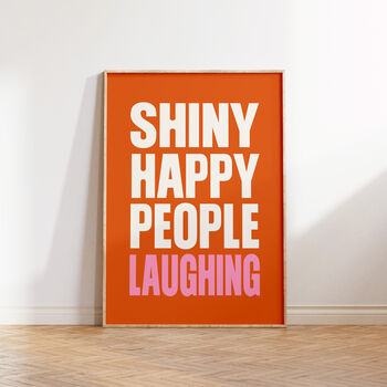 Shiny Happy People Laughing Music Gift Family Print, 2 of 4