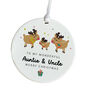 Personalised Auntie And Uncle Christmas Ornament, thumbnail 3 of 7