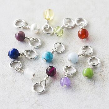 Birthstone Circle Charm Necklace, 5 of 5