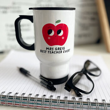 Personalised Best Teacher Travel Mug Thank You Gift, 2 of 2