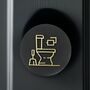 Toilet Icon Door Sign In Raised With Raised Design, thumbnail 2 of 2