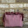 Hand Block Printed Ruffle Make Up Bag/Organiser, thumbnail 4 of 5