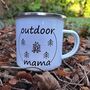 Outdoor Mama Enamel Mug, thumbnail 2 of 4