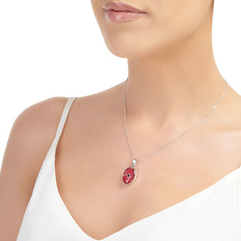 Poppy Necklace Sterling Silver Oval Pendant With A Real Flower, 3 of 11