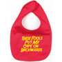 These Fools Put My Cape On Backwards Funny Baby Bib, thumbnail 1 of 2