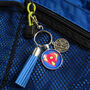 Personalised Super Hero Keyring And Bag Charm, thumbnail 4 of 6