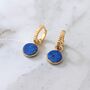 The Circle Lapis Lazuli Earrings, thumbnail 1 of 4