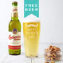 Happy Father's Day Moustache Beer Pint Glass, thumbnail 1 of 3