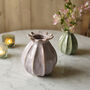 Poppy Seed Head Ceramic Bud Vase, thumbnail 4 of 5