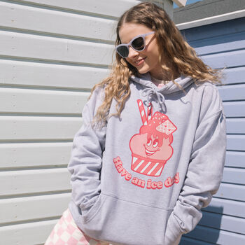 Have An Ice Day Women's Ice Cream Graphic Hoodie, 4 of 4