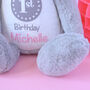 Personalised 1st Birthday Soft Bunny Toy, thumbnail 4 of 4
