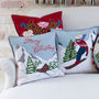 Christmas Alpine Chalet Cushion, thumbnail 3 of 3