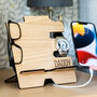 Personalised Multi Accessory Smartphone Charging Stand, thumbnail 1 of 6