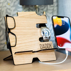 Personalised Multi Accessory Smartphone Charging Stand