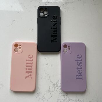 Personalised Custom Plastic Name Phone Case, 2 of 6