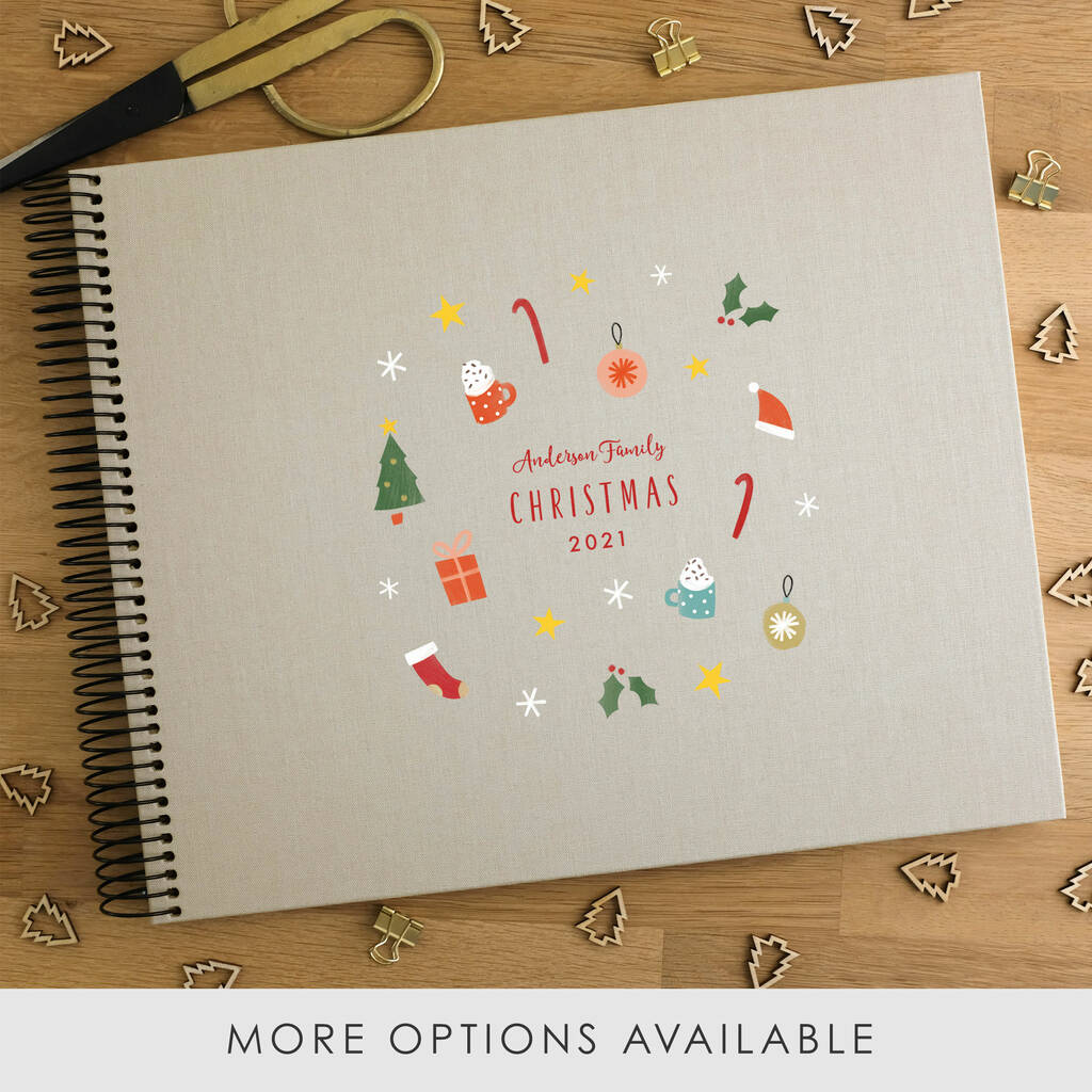 Personalised Christmas Spiral Bound Book, 1 of 9