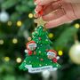 Personalised Christmas Tree Family Decoration, thumbnail 3 of 7