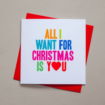 'All I Want For Christmas Is You' Card, 3 of 4