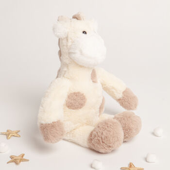 Gift Boxed Beige Soft Plush Giraffe Toy, 4 of 4