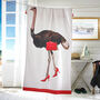 Ostrich Printed Velour 75x150cm Cotton Beach Towels, thumbnail 1 of 2
