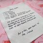 Personalised Handwritten Recipe Embroidery Ready To Frame, thumbnail 3 of 9