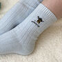 Personalised Embroidered Bee Snug Socks, thumbnail 3 of 5