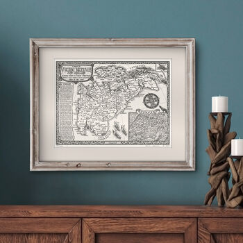 Viking Britain Map Hand Drawn Fine Art Print, 2 of 12