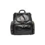 Amber Midi Embossed Black Leather Backpack, thumbnail 7 of 10