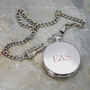 Personalised Heritage Dual Side Pocket Watch In Silver, thumbnail 5 of 12