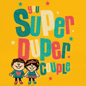 ‘Super Duper Couple’ Celebration Card, 2 of 4