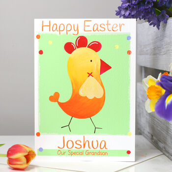 Personalised Chicken Relation Easter Card, 2 of 6