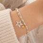 18th Birthday Eighteen Bead Star Charm Bracelet, thumbnail 3 of 5