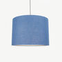 Linen Dusty Blue Lampshade, thumbnail 3 of 8