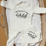 Wild Little One Personalised Adventure Baby Vest, thumbnail 5 of 5