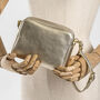 Gold Leather Personalised Mini Box Handbags, thumbnail 1 of 10