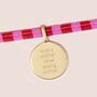 Strong Women Raise Strong Women Charm Tie Bracelet, thumbnail 2 of 4