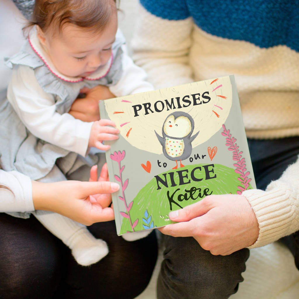 Personalised 'Promises To You' Book For Niece Or Nephew, 1 of 12