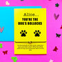 The Dogs Bollocks Congratulations Card Wish Bracelet, thumbnail 1 of 6