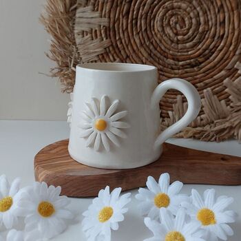 Handmade Ceramic Daisy Mug, 2 of 12