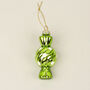G Decor Set Of Three Glass Wrapped Sweets Decorations, thumbnail 5 of 6