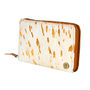 Ladies Pony Hair Leather Purse In Cream And Gold, thumbnail 3 of 6